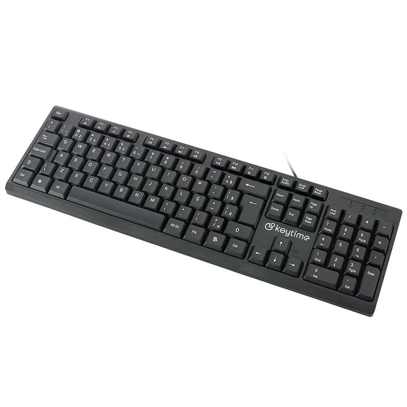 Teclado Keytime Typeflow, USB 2.0, Membrana, Full Size, ABNT2